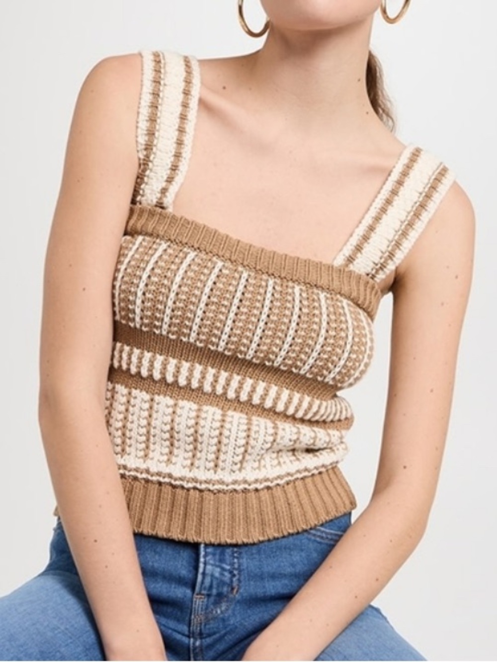 Veronica Beard Voya knit 100% cotton tank NWT